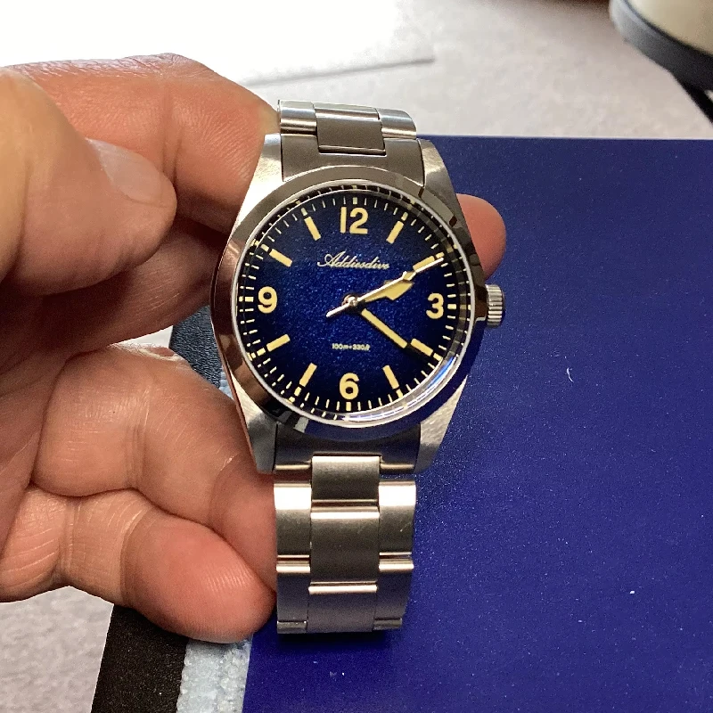 ADDIESDIVE Hot Sale 36mm Men's Watch AD2544 Male Clock Sapphire Glass Casual Quartz Watches Waterproof Luminous Wristwatch Reloj