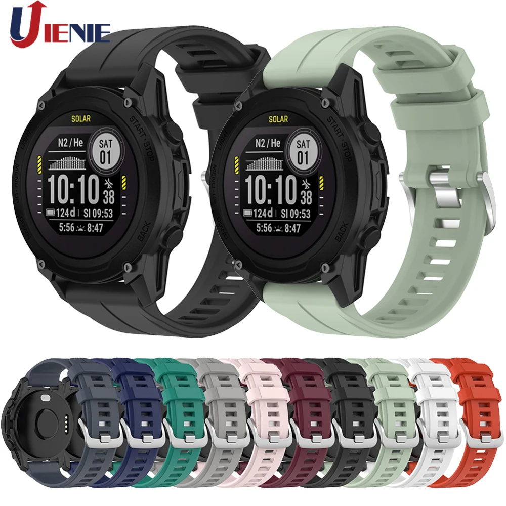 Garmin Fenix 5 Plus 6 Pro/ Forerunner 955 935 945 용 22mm 실리콘 시계 밴드 스트랩 instinct 2 correa용 팔찌 시계 밴드