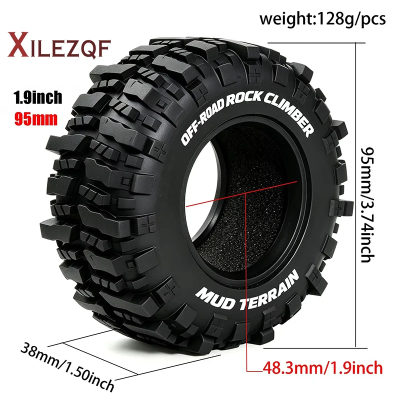 XILEZQF 4Pcs 95mm 1.9
