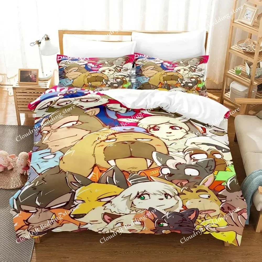 3D Print Anime Odd Taxi Bedding Set Duvet Cover Bed Set Quilt Cover Pillowcase Comforter King Queen Size Boys Adult Home Textile