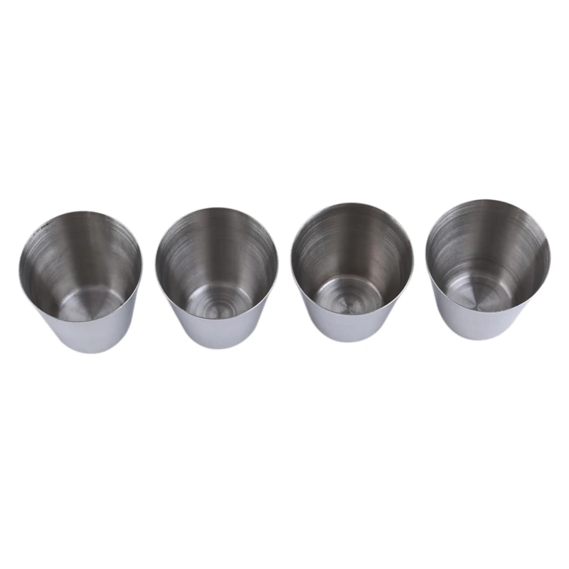 4/6 Pcs Travel Outdoor Practical Stainless Steel Cups Set Glasses For Wine Whisky Portable Wine Cup 30ml Drinkware Sets