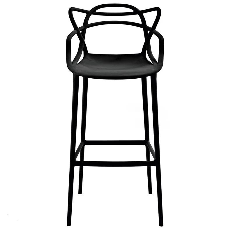 

European Bar Chairs for Kitchen Back Bar Stool Household Simple Balcony High Stool Outdoor Plastic Leisure Designer Bar Stools