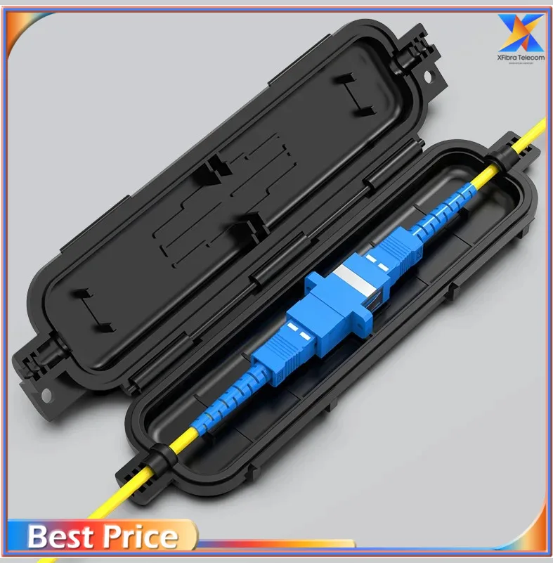 

10pcs FTTH Waterproof Drop Cable Rotection Box Optical Fiber Protection Box Heat Shrink Tubing to Protect Splice Tray