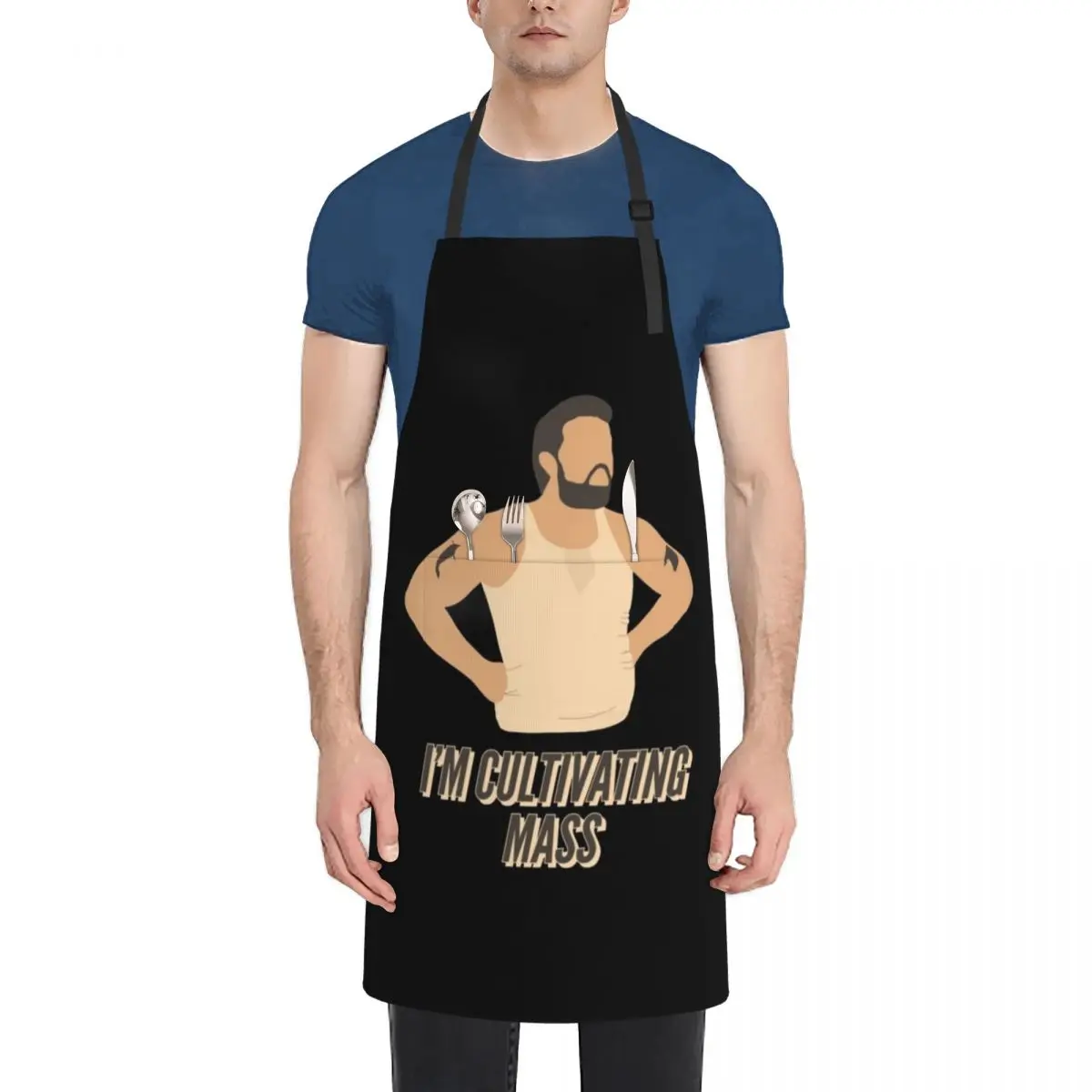 

i’m not fat i’m cultivating mass! Apron home women Ladies Hairdressing Hairdresser Accessories Apron