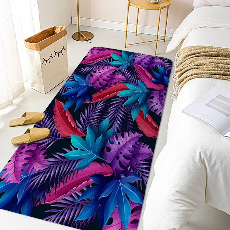 

Tropical Leaf Pattern Carpet Living Room Funny Doormat Entrance Door Rug for Bedroom Modern Home Decoration Kitchen Bathroom Mat