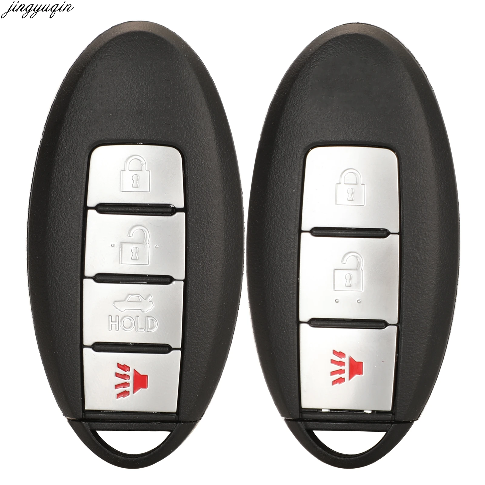 

Jingyuqin Remote Car Key Case Shell CWTWBU735 For Infiniti M35 M45 2007 2008 2009 2010 3/4 Buttons Smart Key Housing