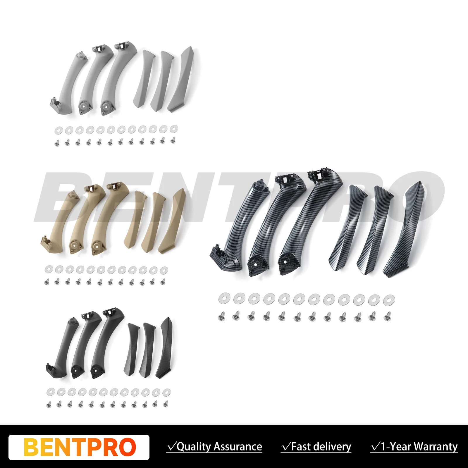 

6Pcs Inner Door Panel Handle Pull Interior Trim Cover For BMW E90 2006-11 51417230849