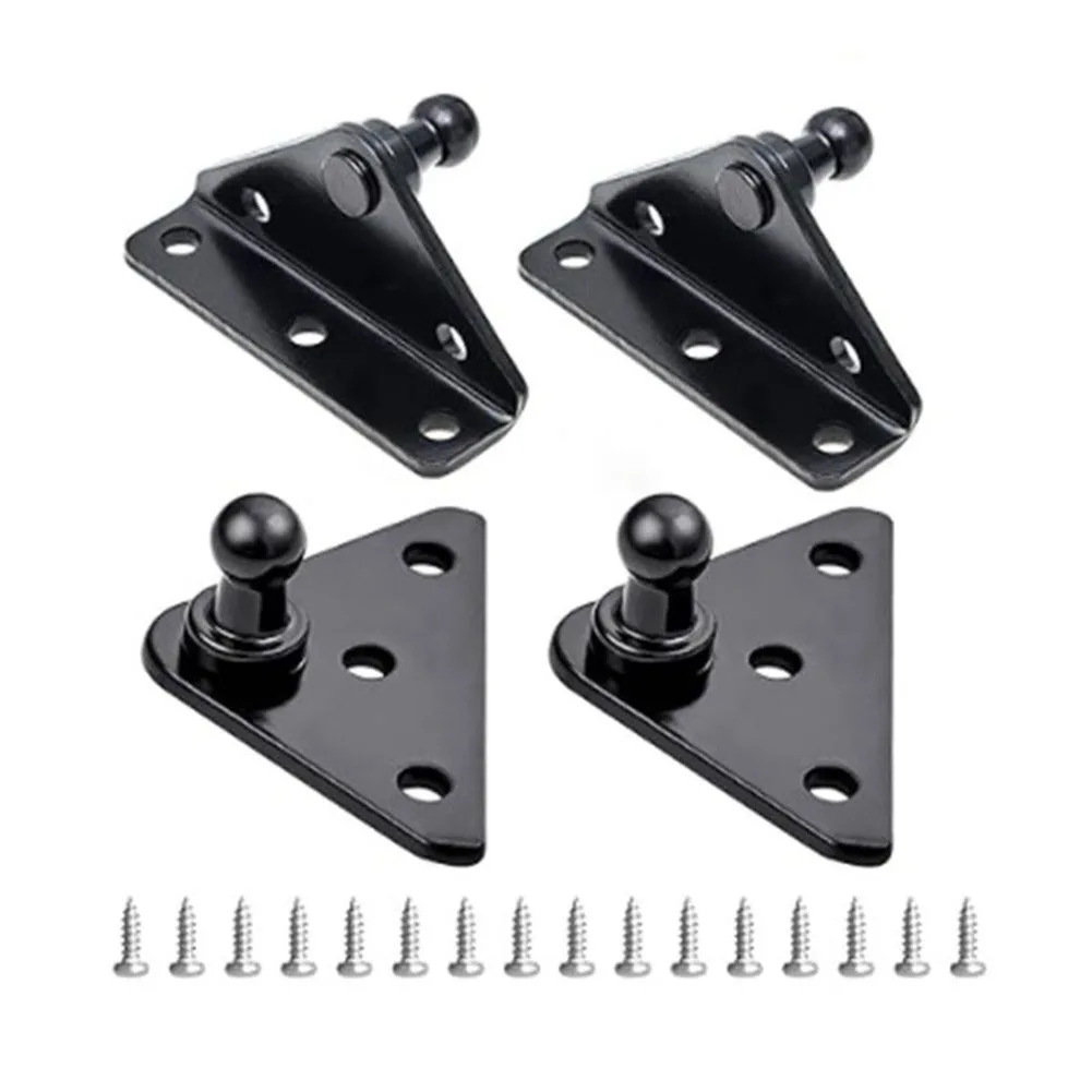 Replacement 10mm Ball Stud Mounting Bracket for Gas Struts and Shocks Includes L Type and Flat Mounts with Installation Screws