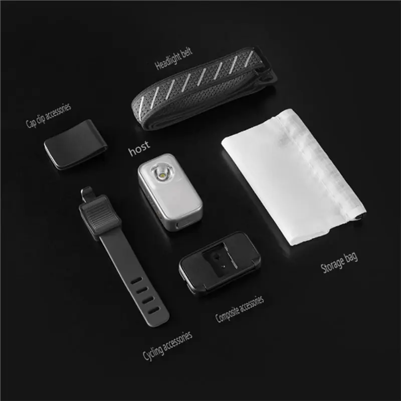 USB Rechargeable Waterproof Emergency LED Work Lamp Outdoor Multi-Function Light Detachable Riding Light Camping Torch