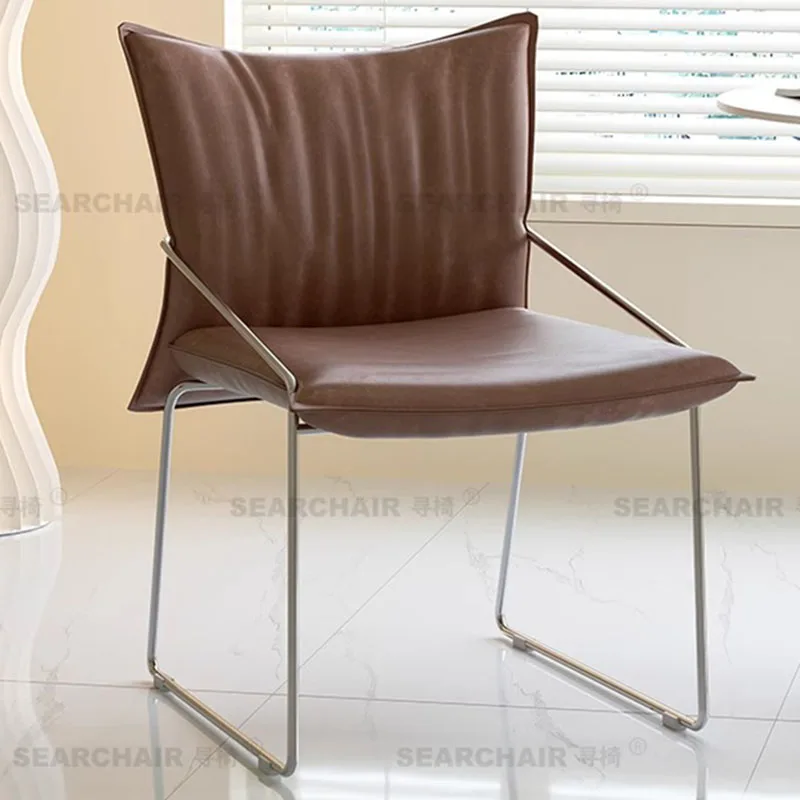 كراسي تناول الطعام الفاخرة الاسكندنافية مصممة للحفلات كراسي تناول الطعام المريحة في الفنادق وأثاث جناح صالة البراز المريح البسيط #3