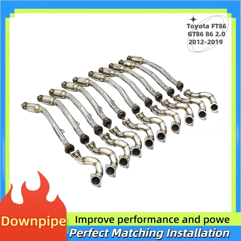 For Toyota FT86 GT86 86 2.0 2012-2019 Head Section High flow Pipes Exhaust Pipes Stainless Steel branch downpipe Exhaust Pipe