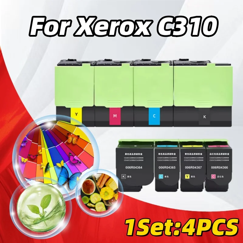 1 Juego de cartuchos de tóner c310 c315 para impresora Xerox C310 C315 8K 5,5 K con chip 006R04368 006R04369 006R04370 006R04371