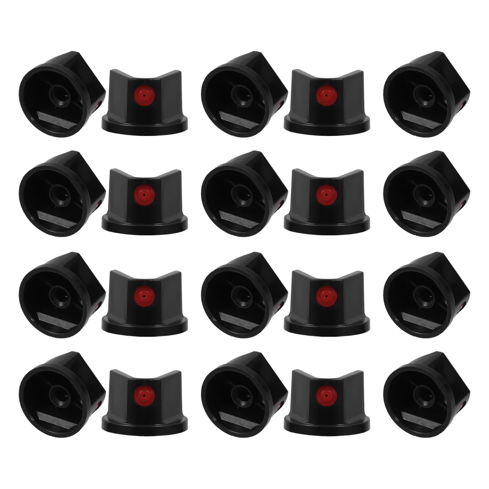 

20pcs Self Painting Nozzle Black Can Tips for Art Accessories Spray Paint Caps Wide Tip Nozzles Graffiti Tools