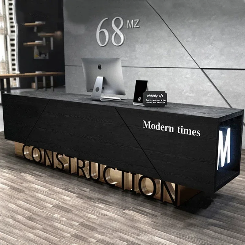 

Aesthetic Reception Counter Store Showcase Pulpitos Wooden Churches Shop Service Administrator Stand Furniture Stores Modern