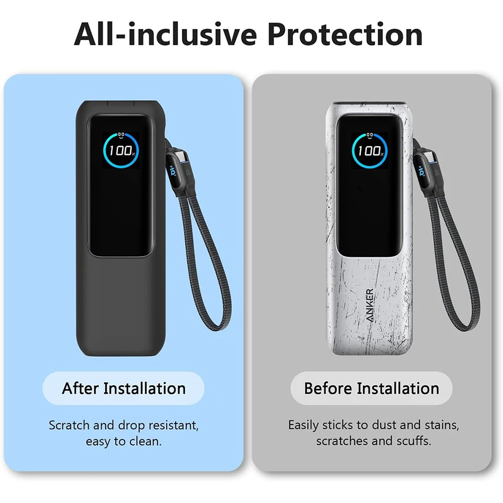 3-IN-1 Case + HD Hydraulic Hydrogel Film For Anker Zolo 25000mAh 165W Power Bank Portable Charger Case Screen Protector Cover view 5