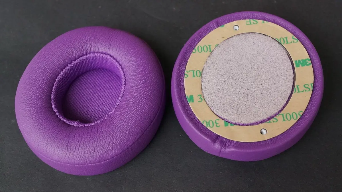 革の交換用イヤパッド,ヘッドフォン,ビートソロ2.0と互換性があり,ソロ3.0,ワイヤレス,有線,高貴な紫