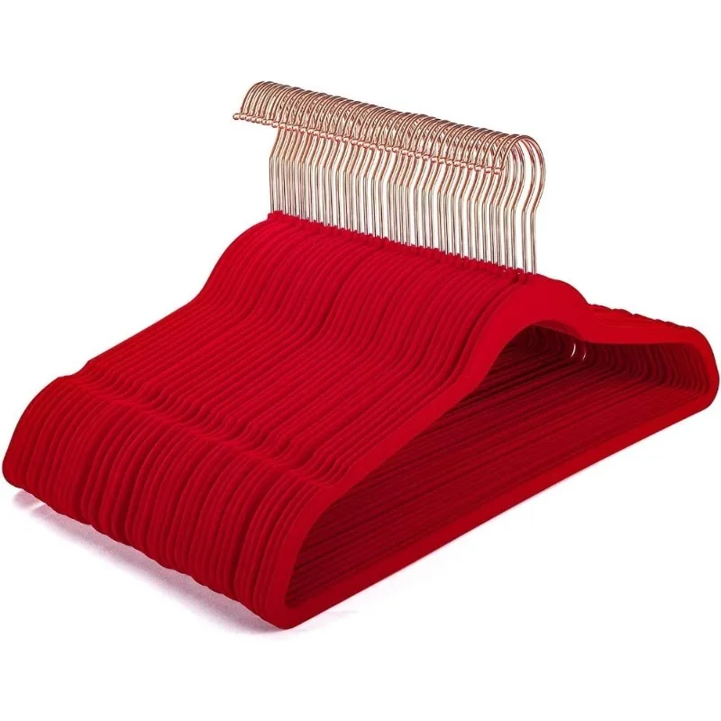 

Velvet Hangers Non Slip Suit Hangers 50 Pack Space Saving Clothes Hanger Premium Thin Adult Hanger for Coats