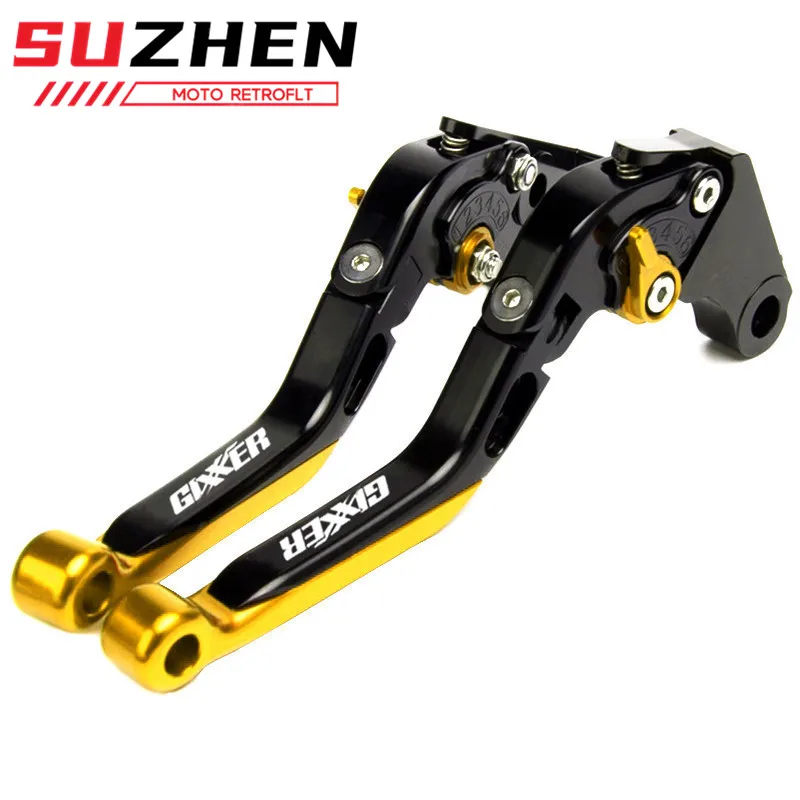 25 colors Motorcycle CNC Brake Clutch Levers For GIXXER 250 SF 250SF 150 125 2020-2023 2022 Adjustable Folding Extendable