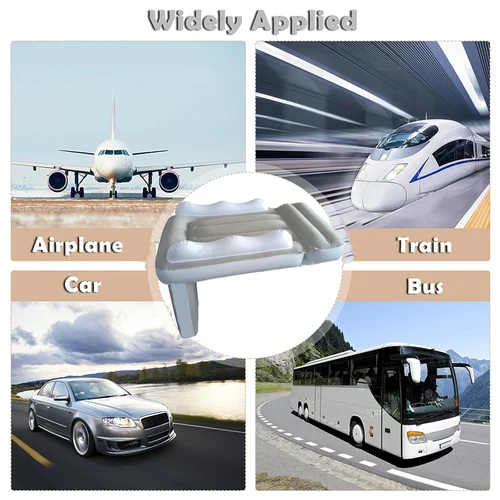 Imagen 2 del producto Colchón inflable infantil para niños, colchoneta trasera para coche, colchón de avión plegable, colchón de aire flocado grueso para viajes al aire libre