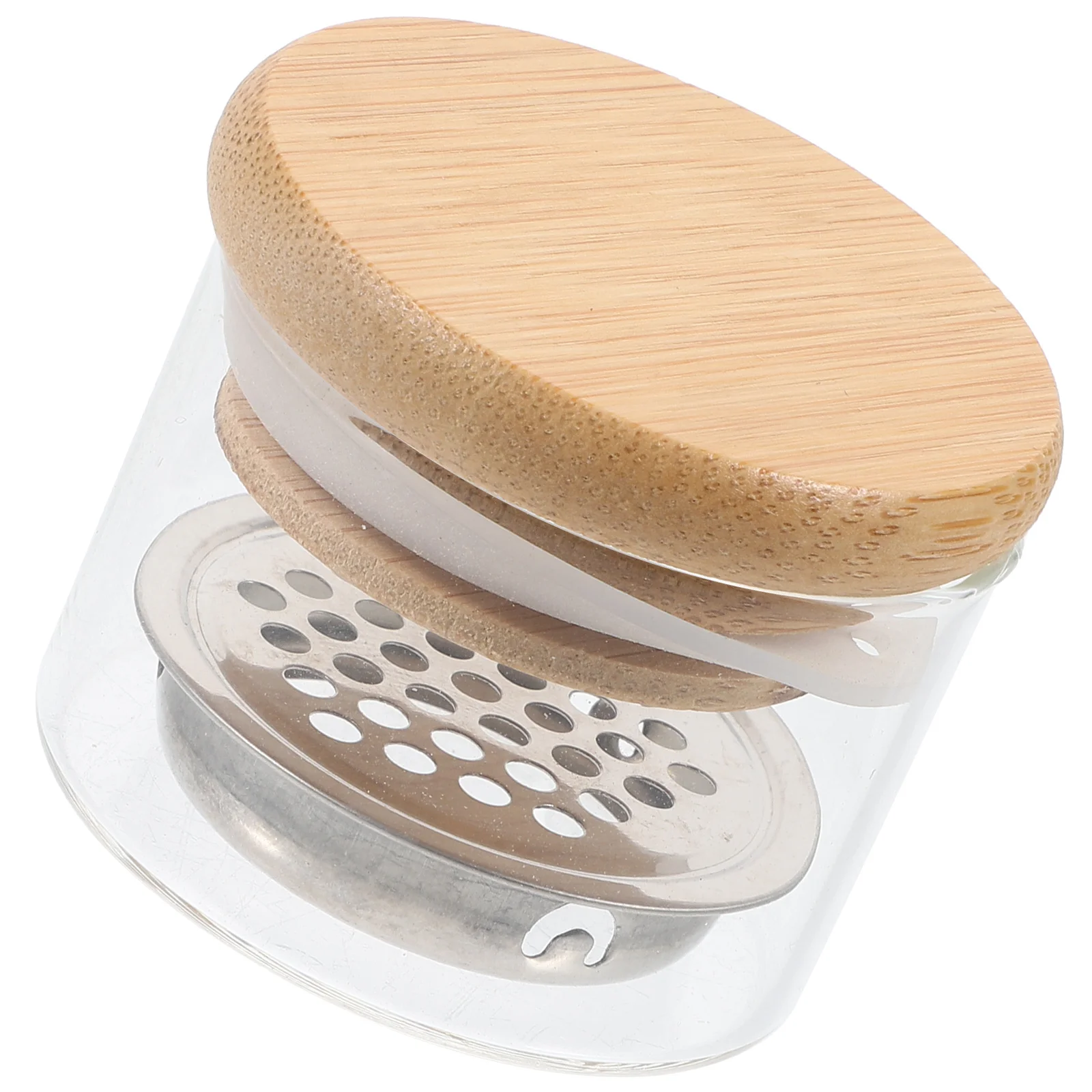 

Manicure Nail Dish Cup Glass Nail Bowl Acrylic Powder Mixing Lid Wooden Cover Stainless Steel Mesh Dish for Acrylic Nails