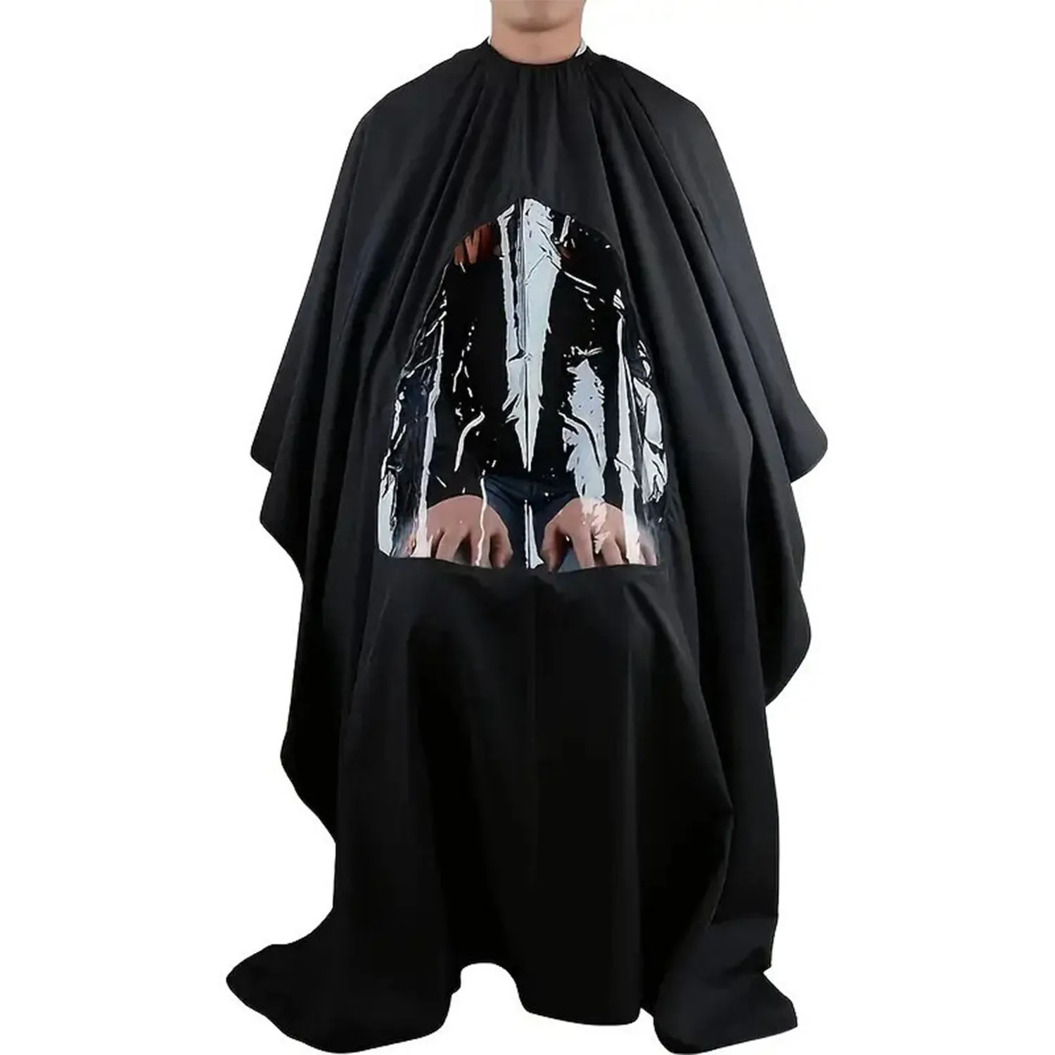 

Hair perm and dyeing hair cutting bib, hair salon specific collection of broken hair bibs, hair cutting see through bibs