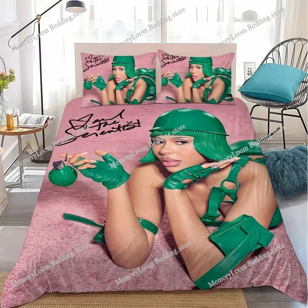 Singer M-Mariah Music Duvet Cover Set Home Style Bedding Soft Laundry Cotton Bed Student Dormitory Gift Home Textileextile963