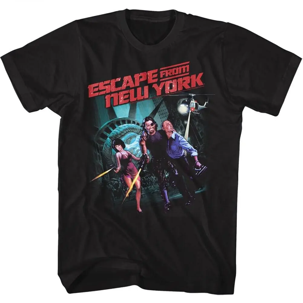 Escape From New York Movie Snake Plissken Shooting His Way Out Men's T-Shirt