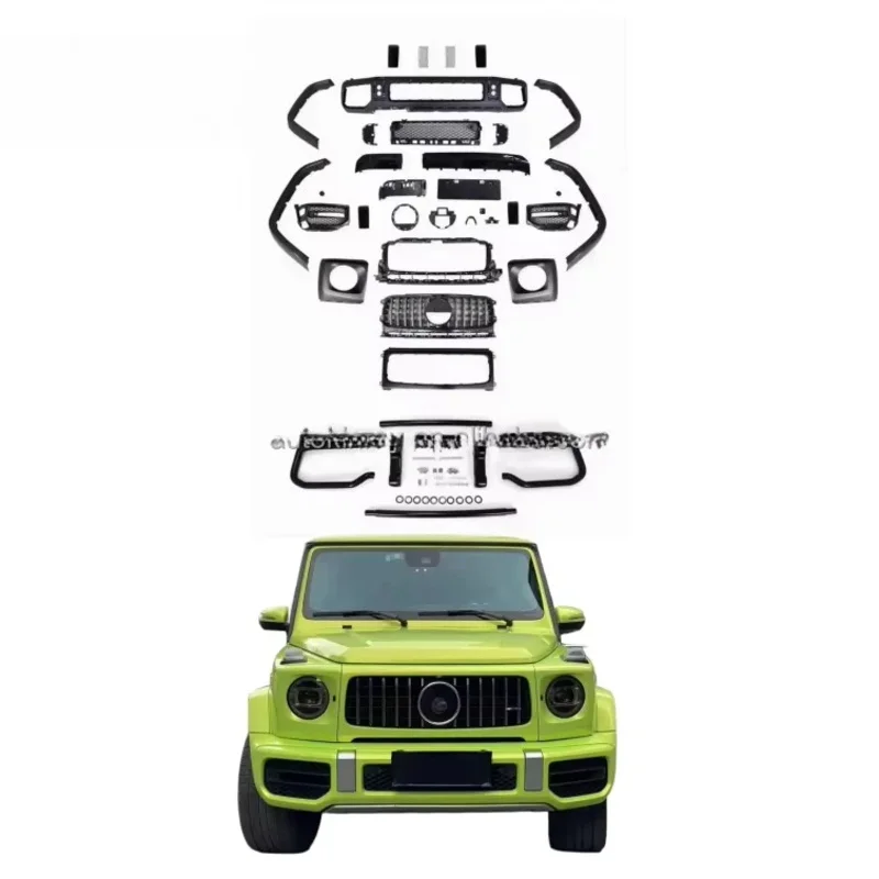 

2019+ for G-Class W464 Upgrade Easy Installation G63 G Wagon Bodykit New Front Bumper PP Grille Car Exterior