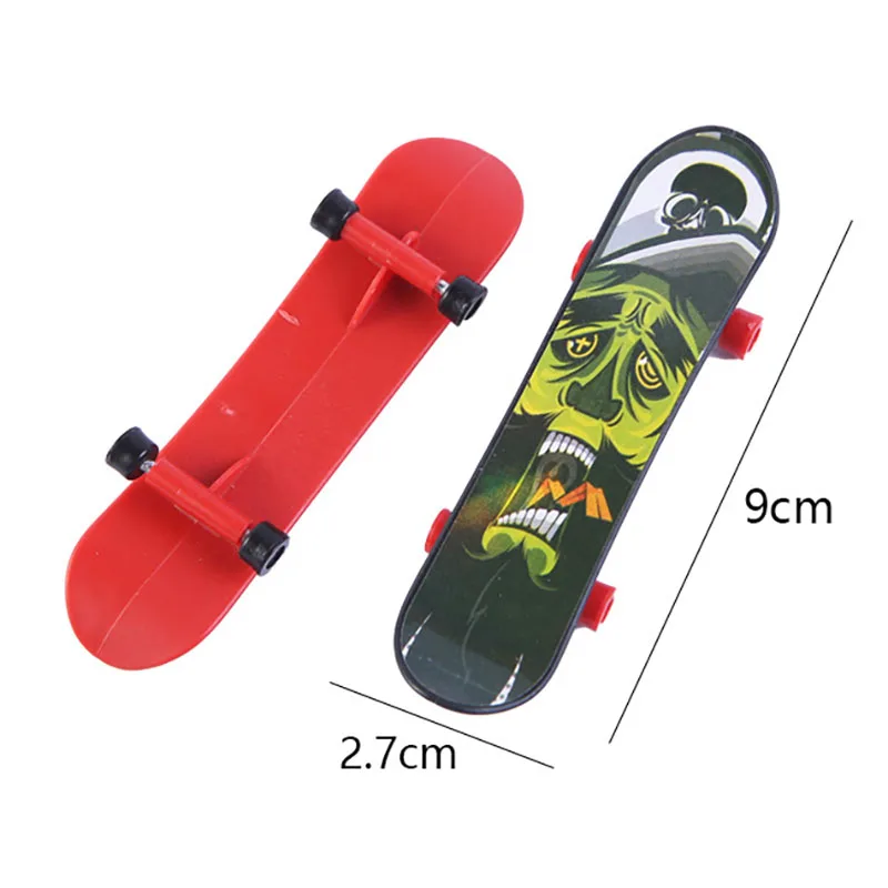 Skate de plástico para crianças, mini skate board, pontas dos dedos, brinquedo de novidade, presentes para crianças, menino, 10pcs