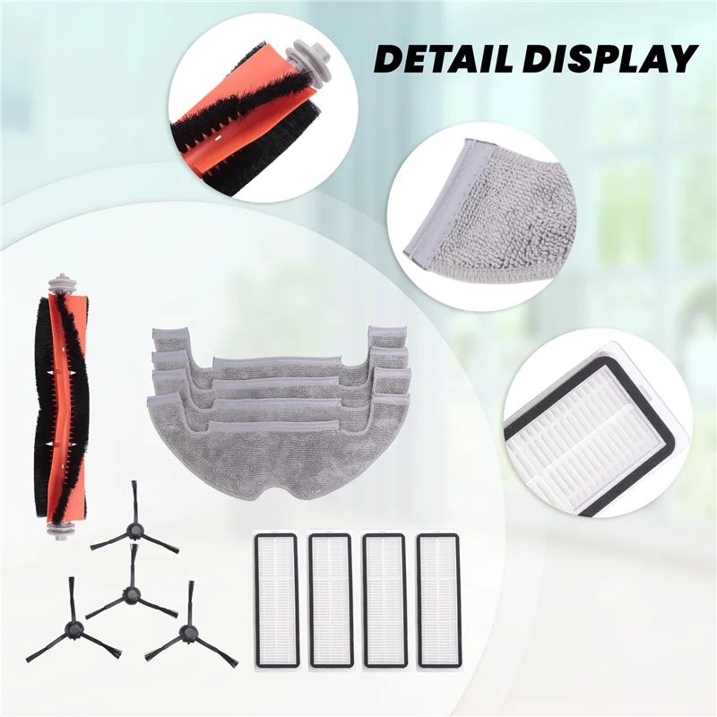 A05G-بديل لشاومي روبوت مكنسة كهربائية ممسحة 2 الترا STYTJ05ZHM قطع غيار منظف فرشاة جانبية رئيسية فلتر Hepa ممسحة خرقة