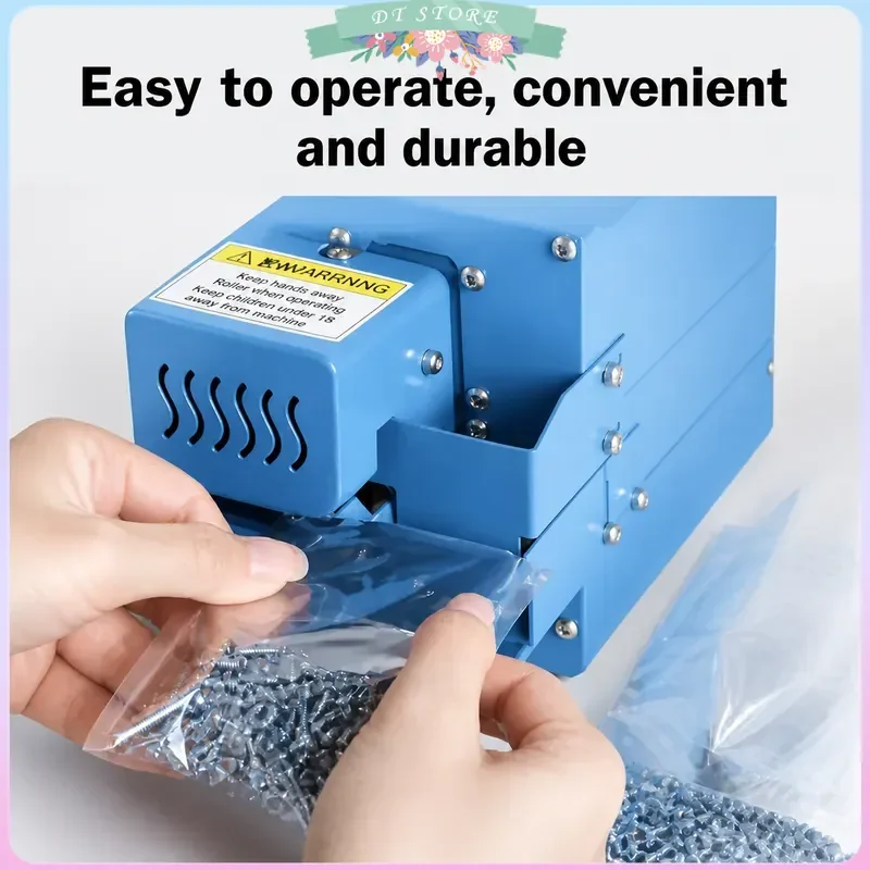 Automatic Continuous Bag Sealing Machine Thermal Plastic Food Candy Packing Device Desktop Fully Automatic Package Sealer