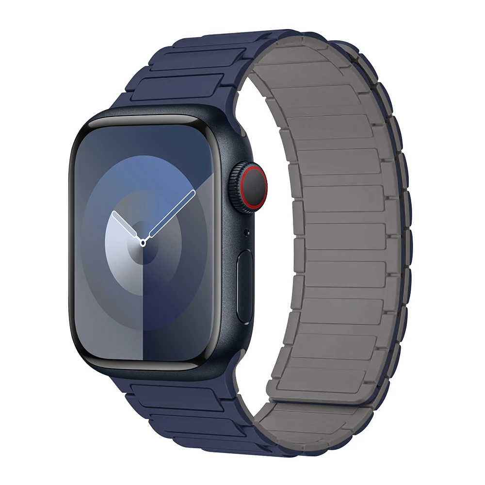 Cinturino magnetico per cinturino Apple Watch 44mm 49mm 45mm 38mm 42mm 41mm cinturino in silicone iWatch Series Ultra2 9 8 7 6 5 Se 40mm