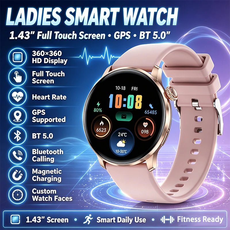 Smartwatch Ladies Watches For Women - GEJIAN 2026 Smart Watch Women Men