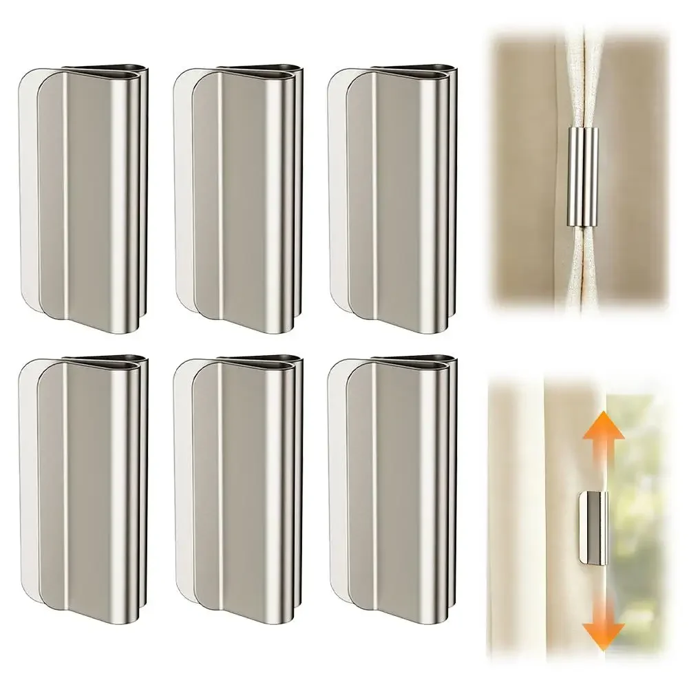 Magnetischer Vorhangverschluss, Abnehmbarer Vorhang-Fixierclip, Lichtschutz, Fensterdekoration, Magnetische Schnalle – Detail 1