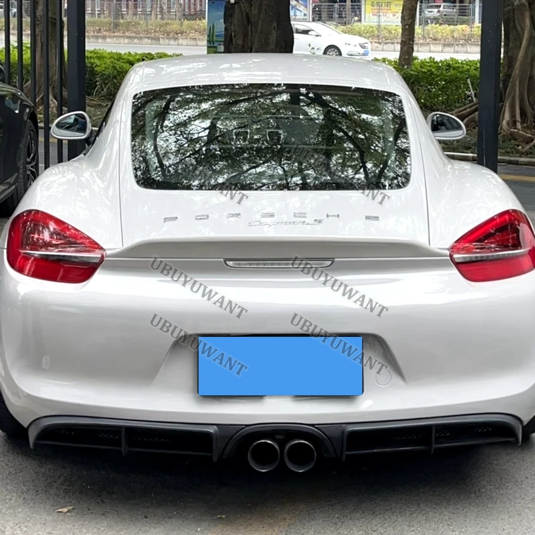 Für Porsche Boxster 981 Cayman 2013–2016, Heckspoiler, Deckdeckel, Racing, Kofferraum, Lippe, Heckflügel, Add-on-Außenersatzteile