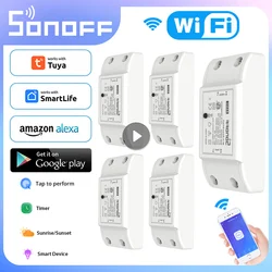 SONOFF eWeLink WiFi Switch BASIC R2 10A Smart Home Automation DIY Breaker Light Switch Relay Module For Alexa Google Assistant