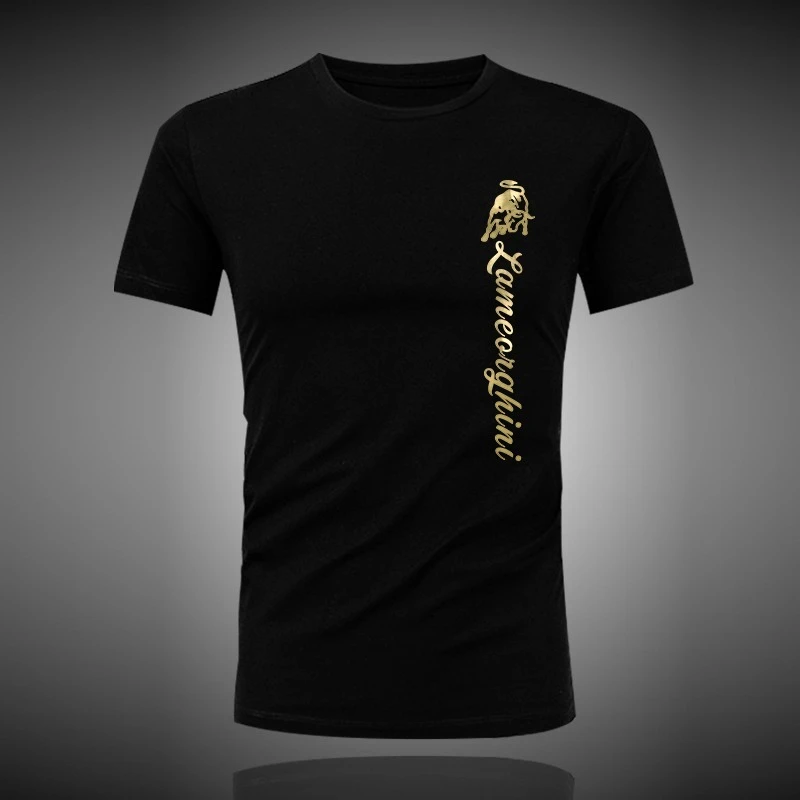 

High-quality men's and women's fashion T-shirts for summer 2025 loose cotton fitness and outdoor sports short-sleeved tops 0719
