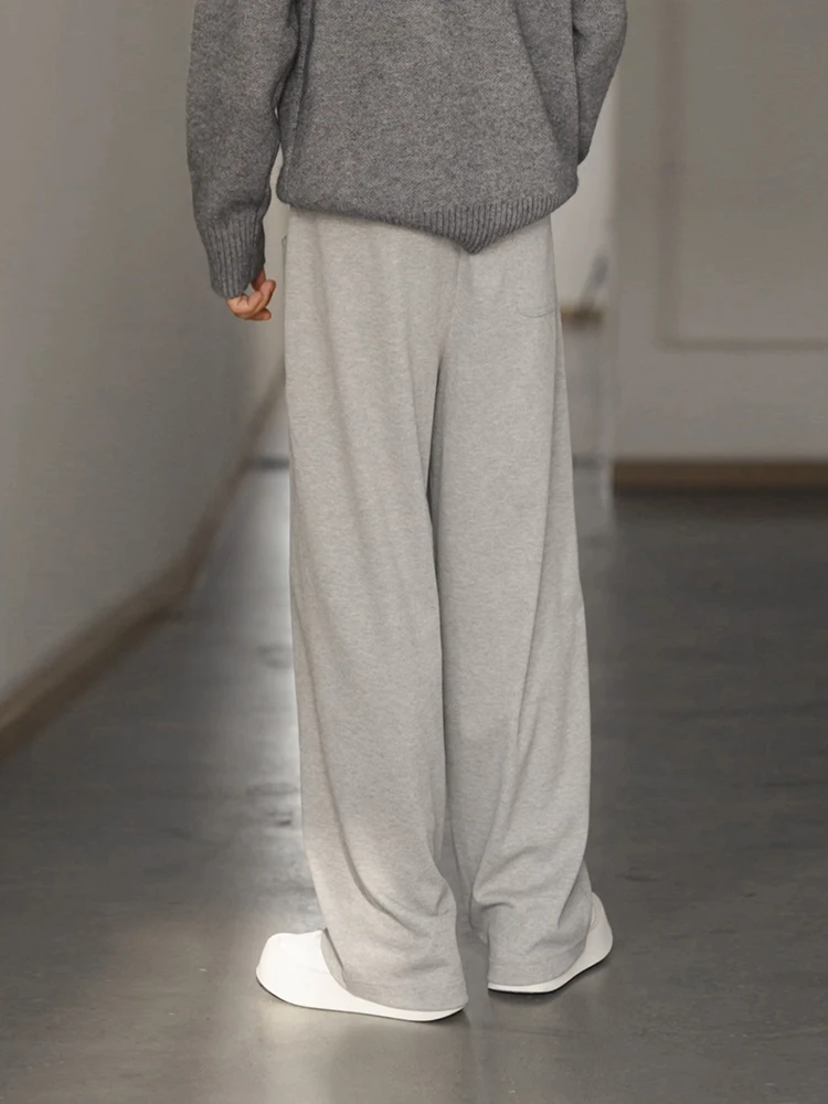 

Мужские спортивные брюки American Sle Heavyweight Curved Blade, осенне-зимние, винтажные, с флисовой подкладкой, прямые, свободные, широкие штанины, повседневные