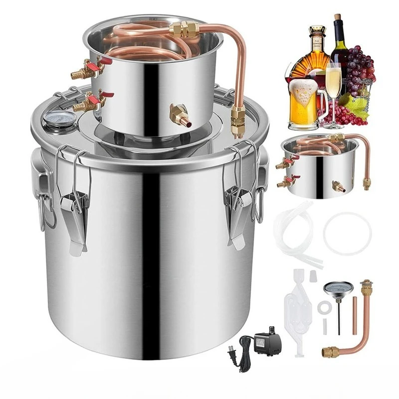 Stainless Steel Brewing Equipment DIY Whisky Distillation Fermentation Barrel Alcohol Distilling