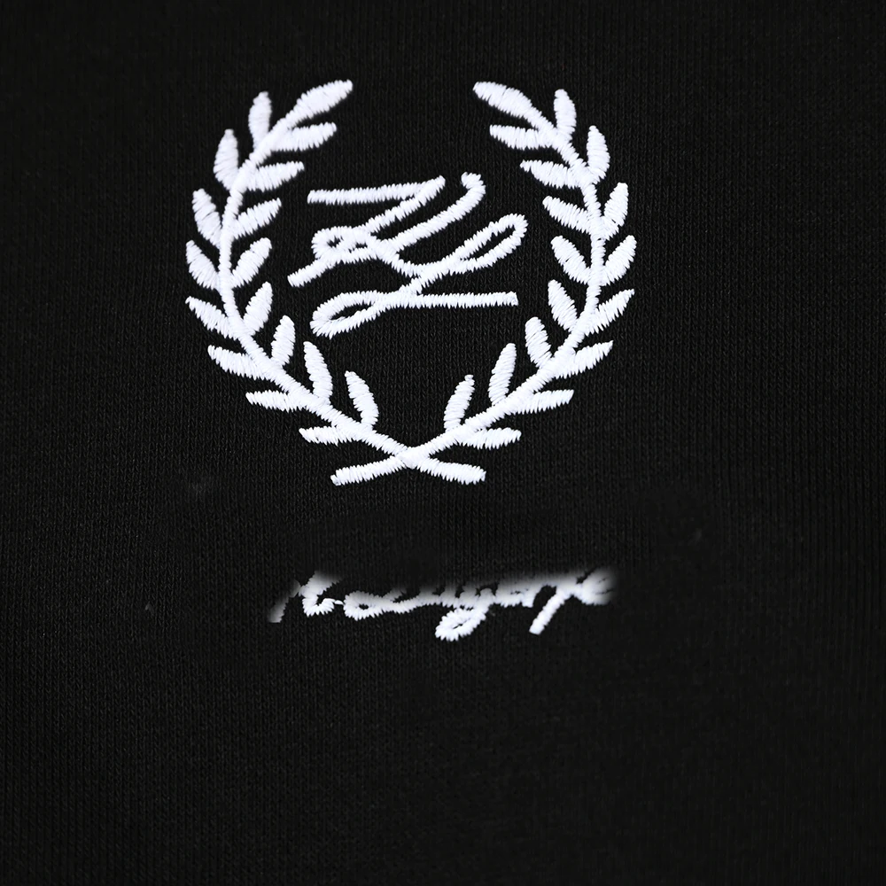 Spor Set di felpe casual per uomo e donna con motivo ricamato a mille aghi Pantaloni lunghi rotondi e lunghi