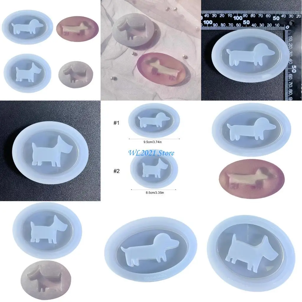 

G5GC милая колбасная собака для брелок для брелков для подвесной ювелирной украшения эпоксидная смола