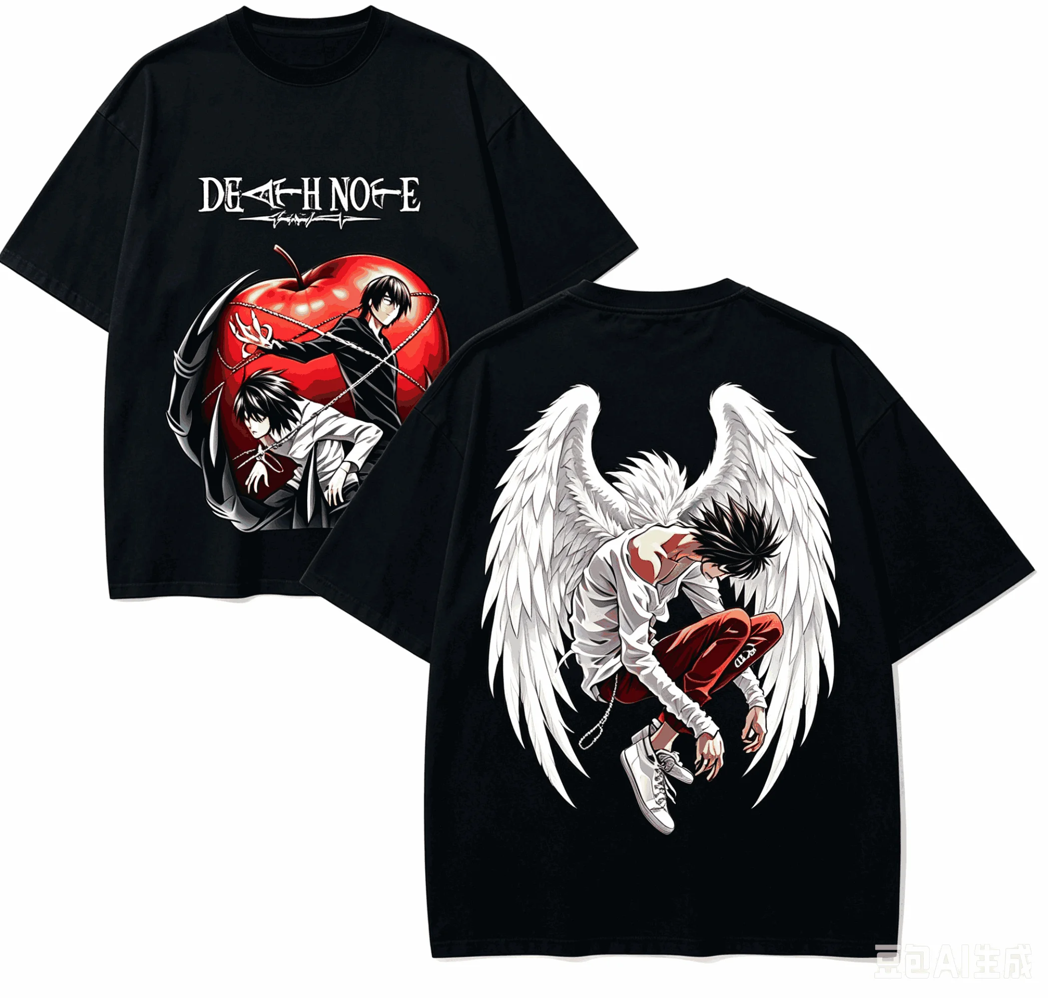 Death Note Anime Lover T-shirt Harajuku Cotton New Model High Street Retro Fashion Oversized Unisex hot product Classic soft tee