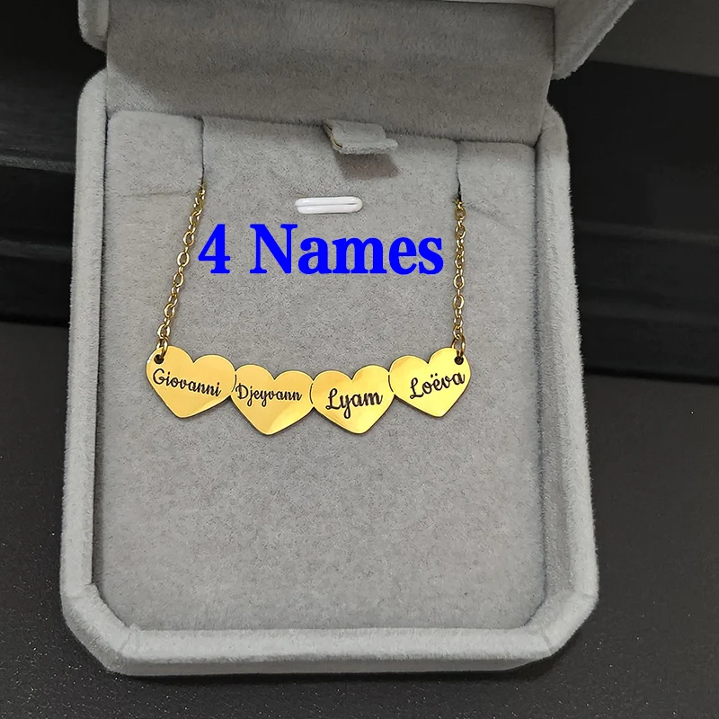 

Изящное ожерелье с подвеской в форме сердца из нержавеющей стали, персонализированное ожерелье с лазерной гравировкой для женщин, подарки на годовщину на заказ