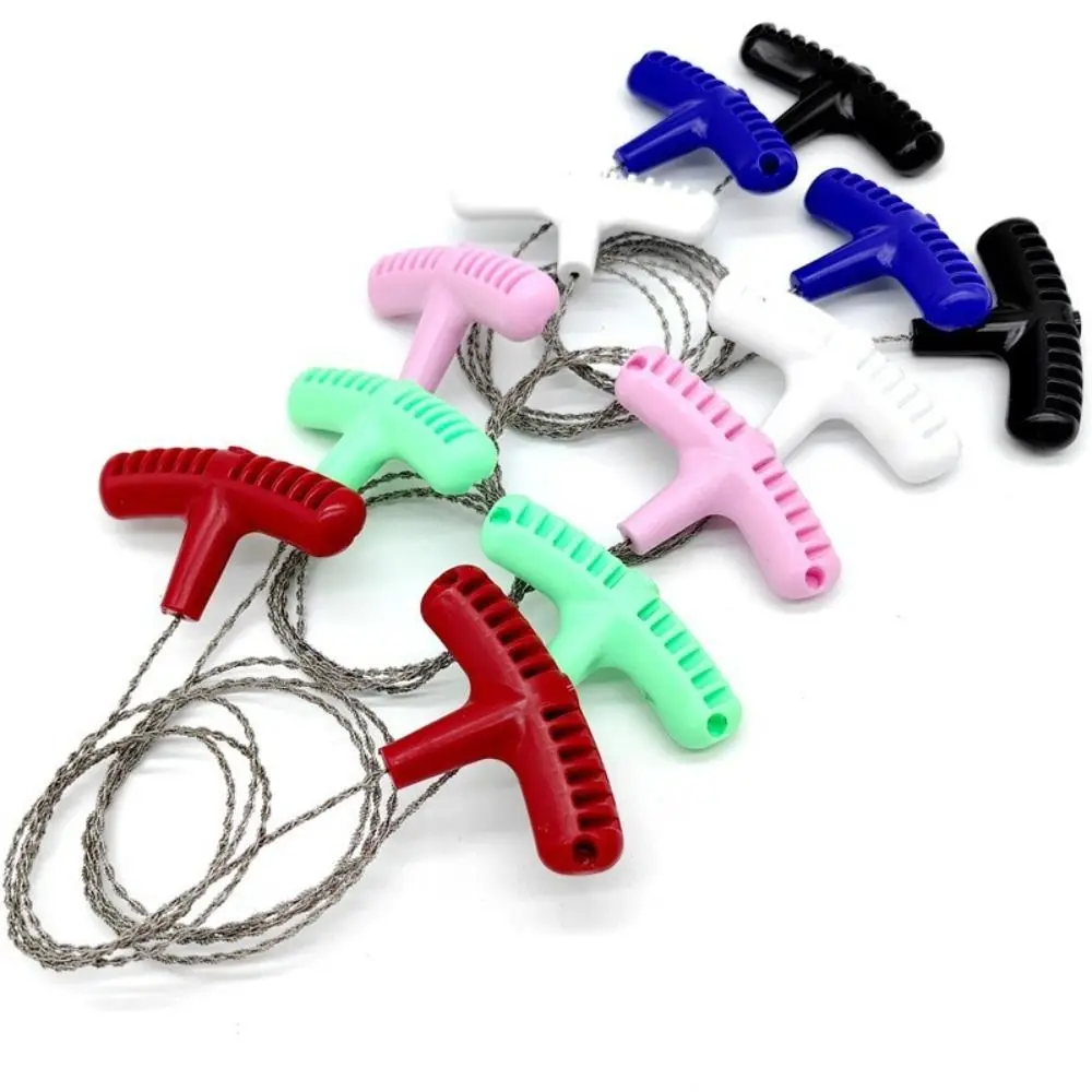 

4-strand Stainless Steel Wire Saw Manual Strong Outdoor Camping Survival Tool Mini with Handle Hand Steel Wire Saw
