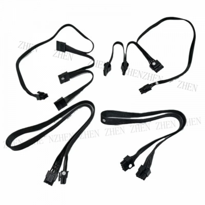 

Y Y CPU GPU 8Pin 6Pin 3Port SATA IDE MolexPower Cable for Silver Stone DA1000R GOLD