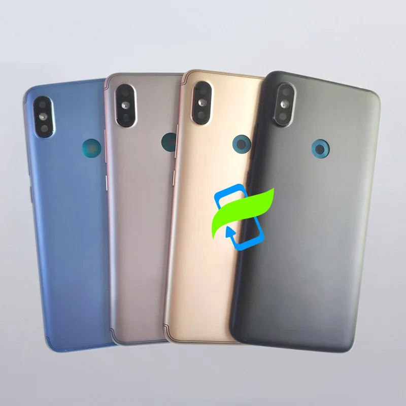 Battery Back Cover For Xiaomi Redmi S2 Back Housing Rear Door Case For Redmi S2 Side Buttons with Camera Lens