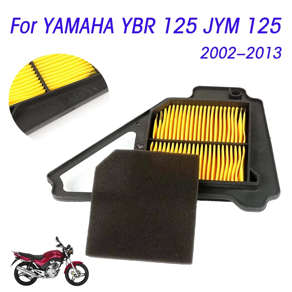 

Air Filter For Yamaha YBR125 YB125 YBR 125 JYM 125 JYM125 2002 - 2013 Motorcycle Accessories Intake Cleaner Air Element Cleaner