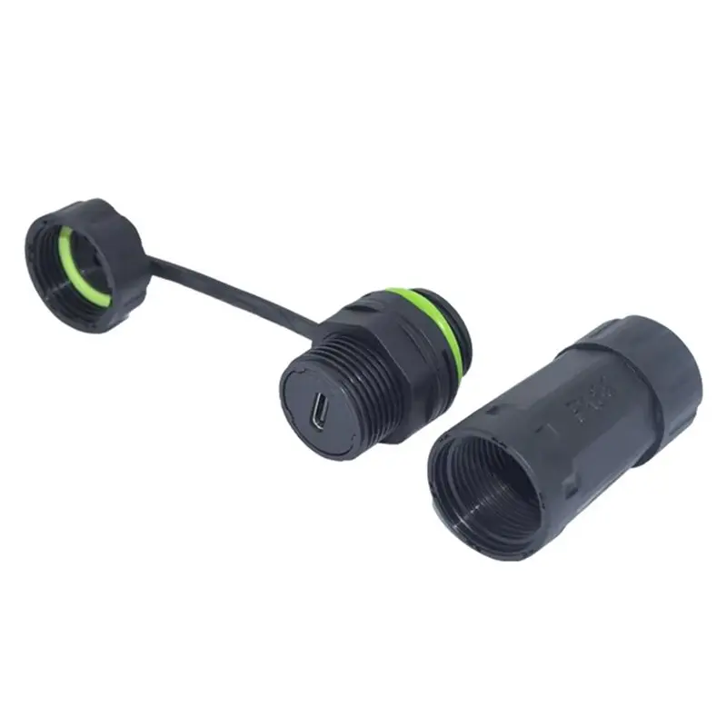 TFORU-For Outdoor Use 10Gbps IP68 Waterproof Single Port Type-C USB 3.1 Version Straight Connector Mother Seat M20 For Outdoor M