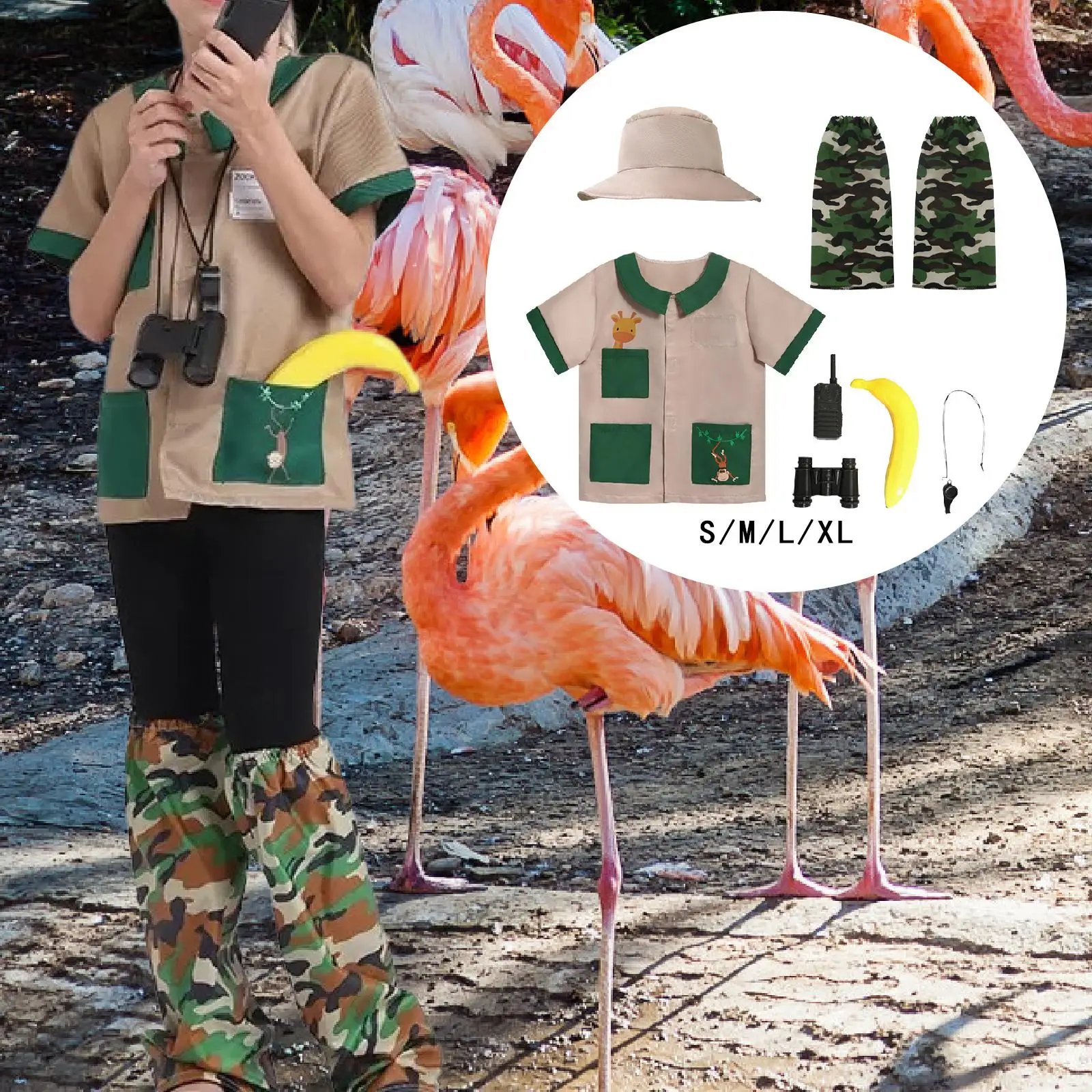 مجموعة أزياء إكسبلورر للأطفال سترة وقبعة للتخييم في الهواء الطلق هدية عيد ميلاد لصيد الأسماك #3