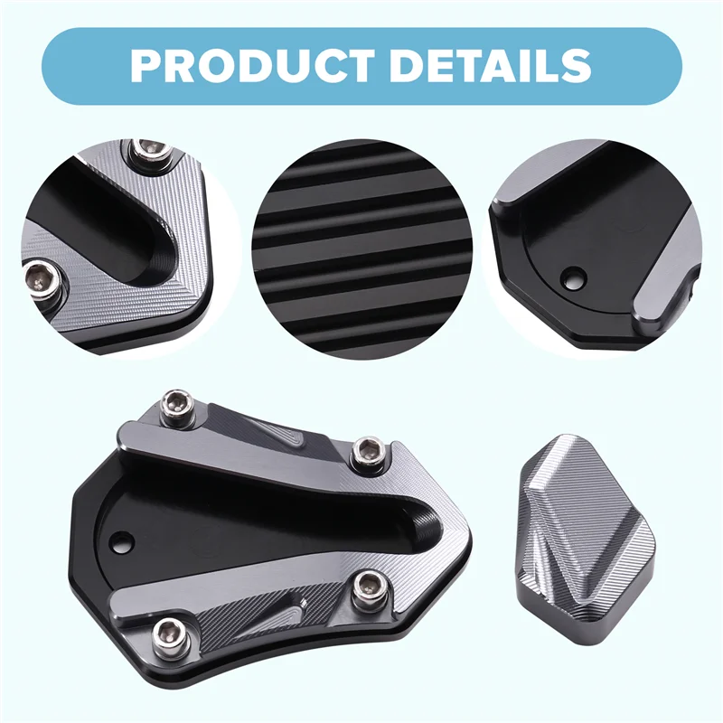 

X39A-Motorcycle Kickstand Pedal For ZONTES 368G Motorcycle Side Stand Foot Support Extension Ped
